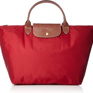 Longchamp Le Pliage Top-Handle Nylon Handbag - Red